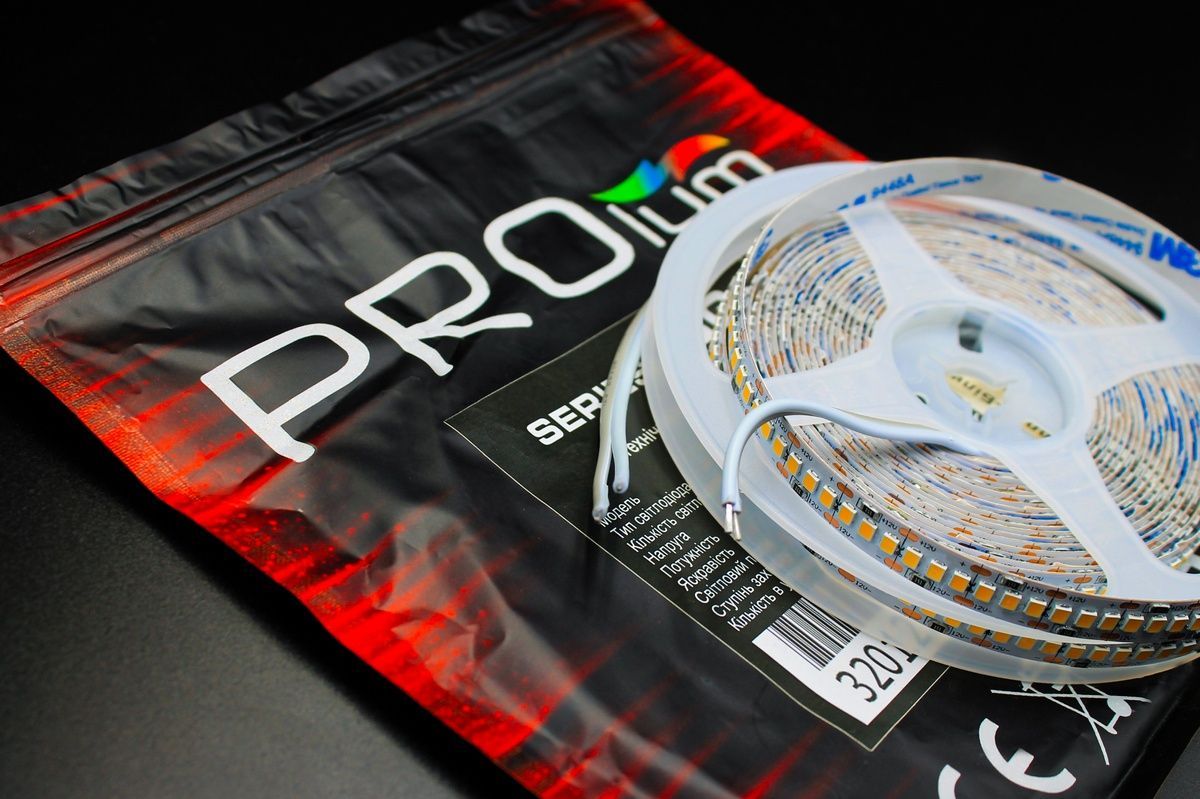 Світлодіодна LED стрічка PROLUM&trade; 12V; 2835\240; IP20; Series "SG" 320122-S купити в Харкові, Україні: ціна, відгуки, характеристики
