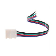 Соединительный кабель + 1 зажим для светодиодной ленты 5050 RGB, 10мм 503007 купить в Харькове, Украине: цена, отзывы, характеристики