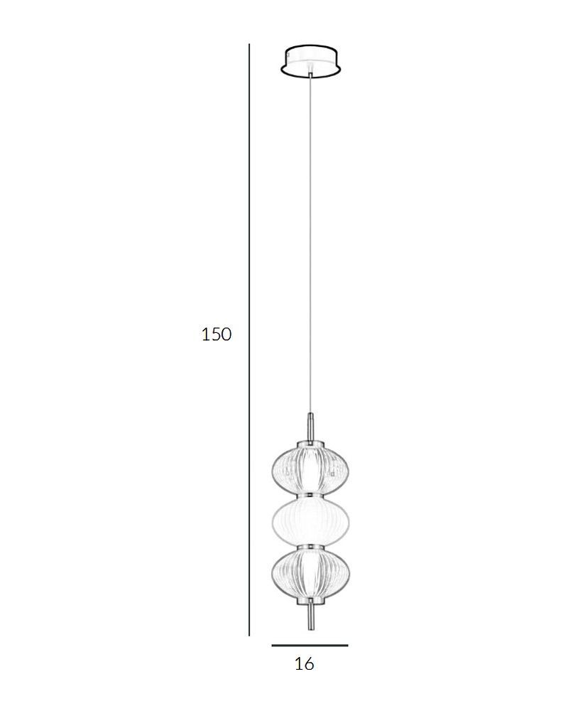 Підвісний світильник, люстра Italux PND-84938-3-BK Testa LED 3x12W 3000K 790Lm IP20 золотий PND-84938-3-BK купити в Харкові, Україні: ціна, відгуки, характеристики