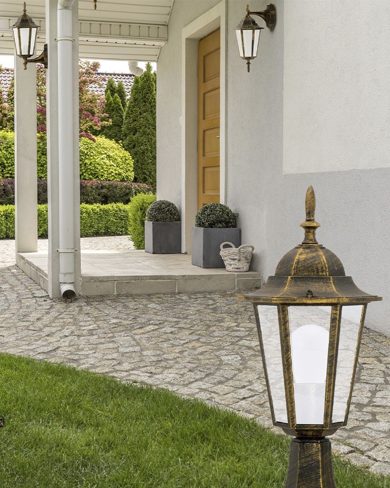 Вуличний світильник Goldlux Liguria E27 1x20W IP43 патина 201973 201973-PLX купити в Харкові, Україні: ціна, відгуки, характеристики