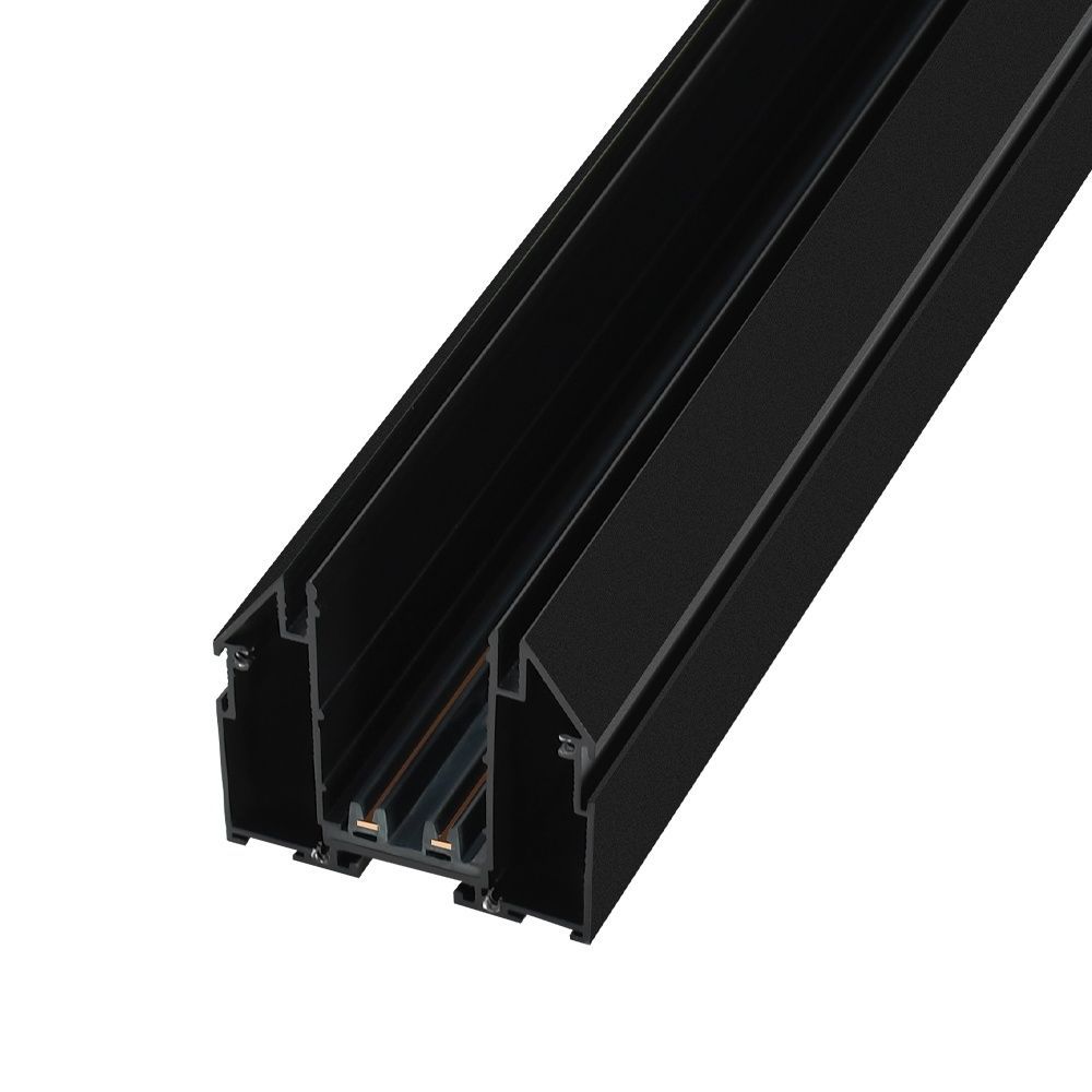 Магнітний трековий шинопровід PROLUM&trade; M25; 220V; для натяжної стелі - P26; Чорний 2M 771008 купити в Харкові, Україні: ціна, відгуки, характеристики