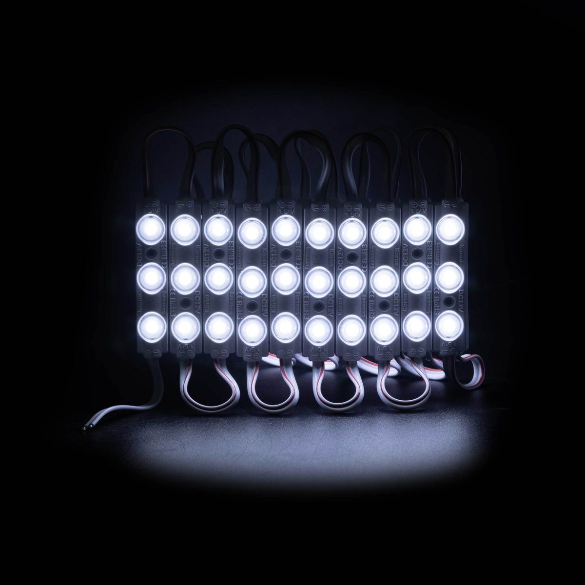 Світлодіодний модуль  PROLUM V1, SMD2835, 3LED, 12V, 1,5W, З лінзою; Холодний-білий (9000К-10000К) 320098 купити в Харкові, Україні: ціна, відгуки, характеристики