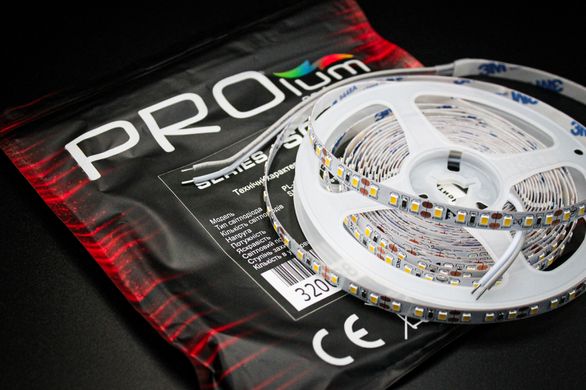 Світлодіодна LED стрічка PROLUM™ 12V; 2835\120; IP20; Series "SG" 320038 купити в Харкові, Україні: ціна, відгуки, характеристики