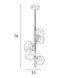 Люстра Italux PND-406007-V5A-BCR Canello G9 5x5W IP20 дымчатая PND-406007-V5A-BCR