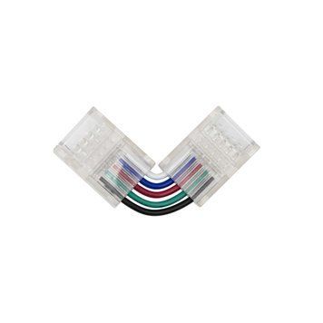 Коннектор PROLUM&trade; для ленты SMD SLIM, 12ММ,5PIN,RGB+W,Кутовий - L 501145 купить в Харькове, Украине: цена, отзывы, характеристики