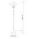 Торшер Goldlux Tulip E27 3x20W IP20 черный 330673 330673-PLX