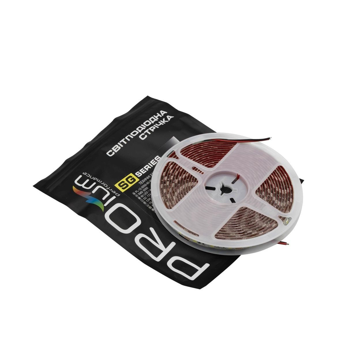 Світлодіодна LED стрічка PROLUM&trade; 12V; 5050\60; IP65; Series "SG" 320049 купити в Харкові, Україні: ціна, відгуки, характеристики