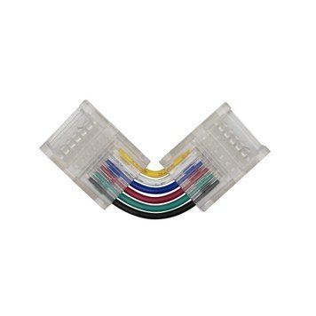 Коннектор PROLUM&trade; для ленты SMD SLIM, 12ММ,6PIN,RGB+ССТ,Кутовий - L 501146 купить в Харькове, Украине: цена, отзывы, характеристики