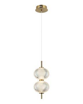 Підвісний світильник, люстра Italux PND-29038-2-GD Lazie LED 2x10W 3000K 1000Lm IP20 золотий PND-29038-2-GD купити в Харкові, Україні: ціна, відгуки, характеристики