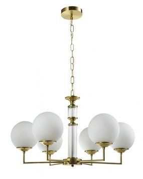 Люстра Edlin PL321163-6 Amiria E27 6x12W IP20 латунна 32205321 PL321163-6 купити в Харкові, Україні: ціна, відгуки, характеристики