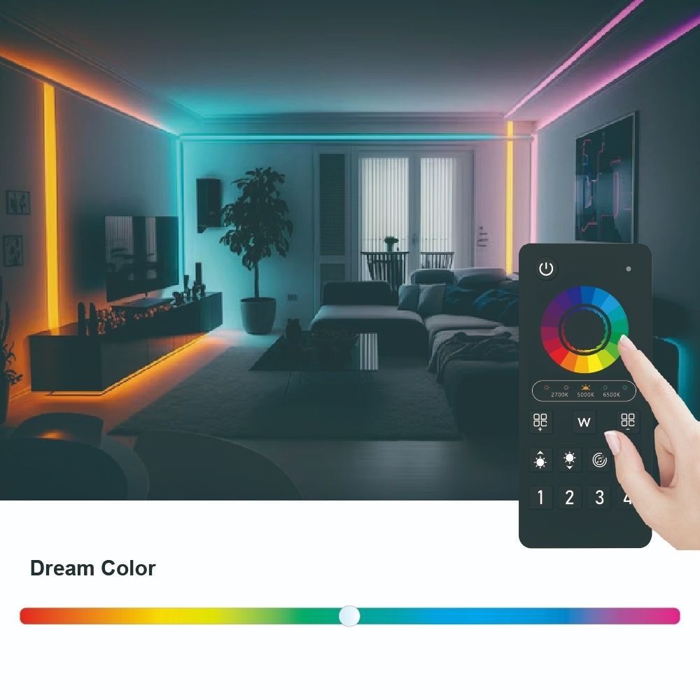 Пульт управління PROLUM 4-Zone; RGB+CCT; Wi-Fi; TUYA; TOUCH; Чорний; Series: HomeLink 404038 купити в Харкові, Україні: ціна, відгуки, характеристики