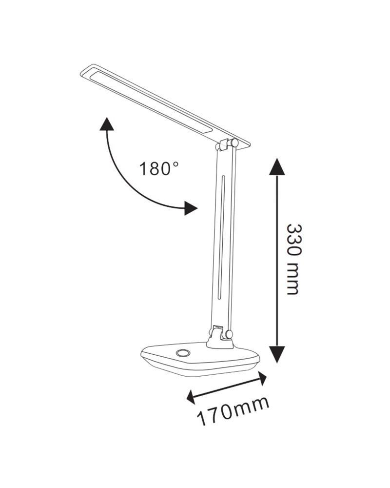 Настільна лампа Goldlux Vinto LED 1x8W 3000K/4000K/6500K 790Lm IP20 біла 316622 316622-PLX купити в Харкові, Україні: ціна, відгуки, характеристики