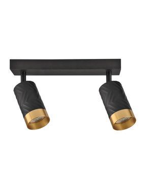 Світильник поворотний, спот Goldlux Arras GU10 2x10W IP20 чорний 323545 323545-PLX купити в Харкові, Україні: ціна, відгуки, характеристики